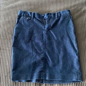 Denim pencil skirt
